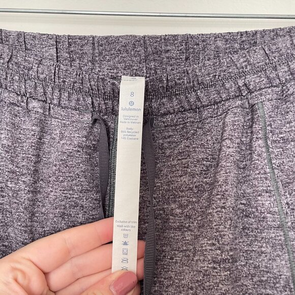 Lululemon Final Play Crop Pull On Pants Heather Lux Multi Black Size 8 - Picture 3 of 8